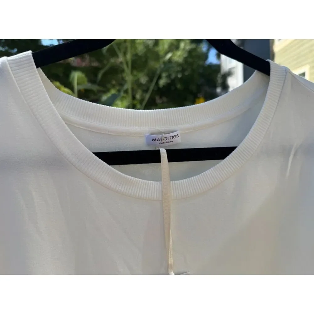 NWT Margittes Womens Blouse Long Sleeve w/ Butterfly Sides Made in Germany